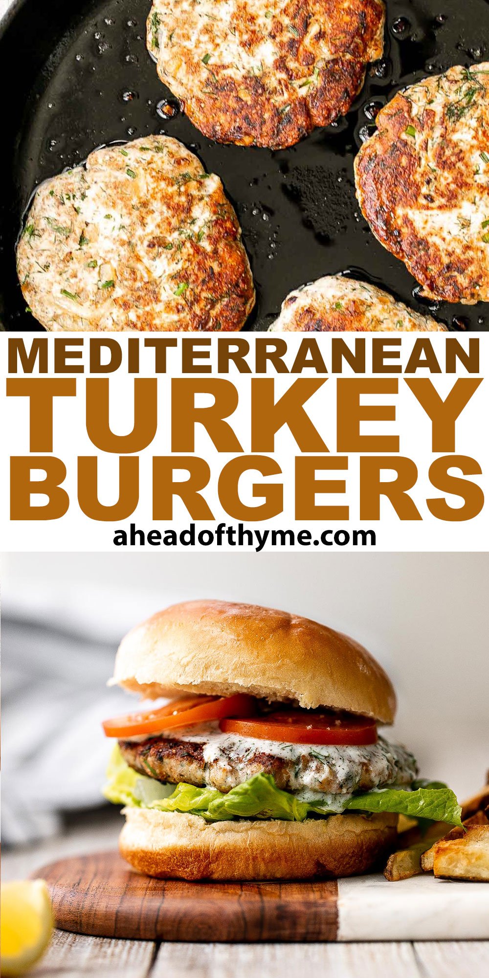 Mediterranean Turkey Burgers