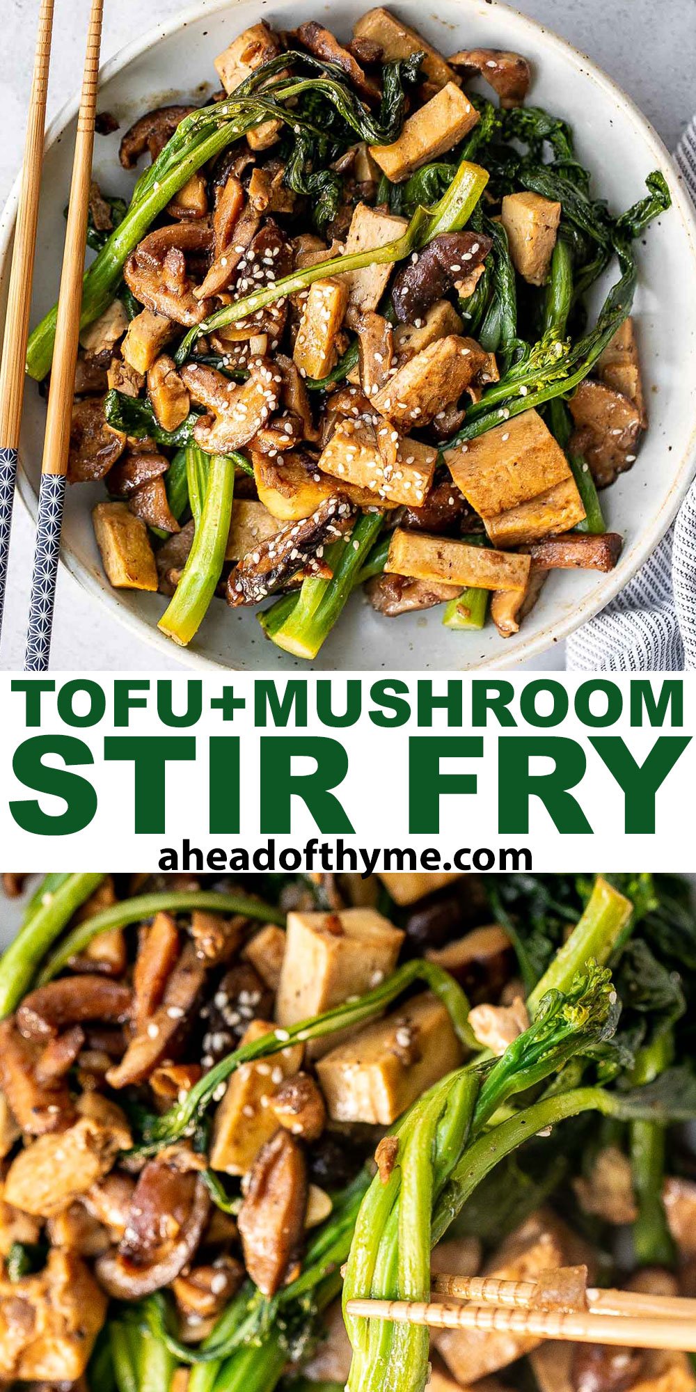 Tofu and Mushroom Stir Fry