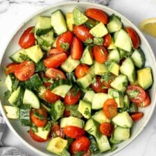 Tomato Cucumber Avocado Salad-image