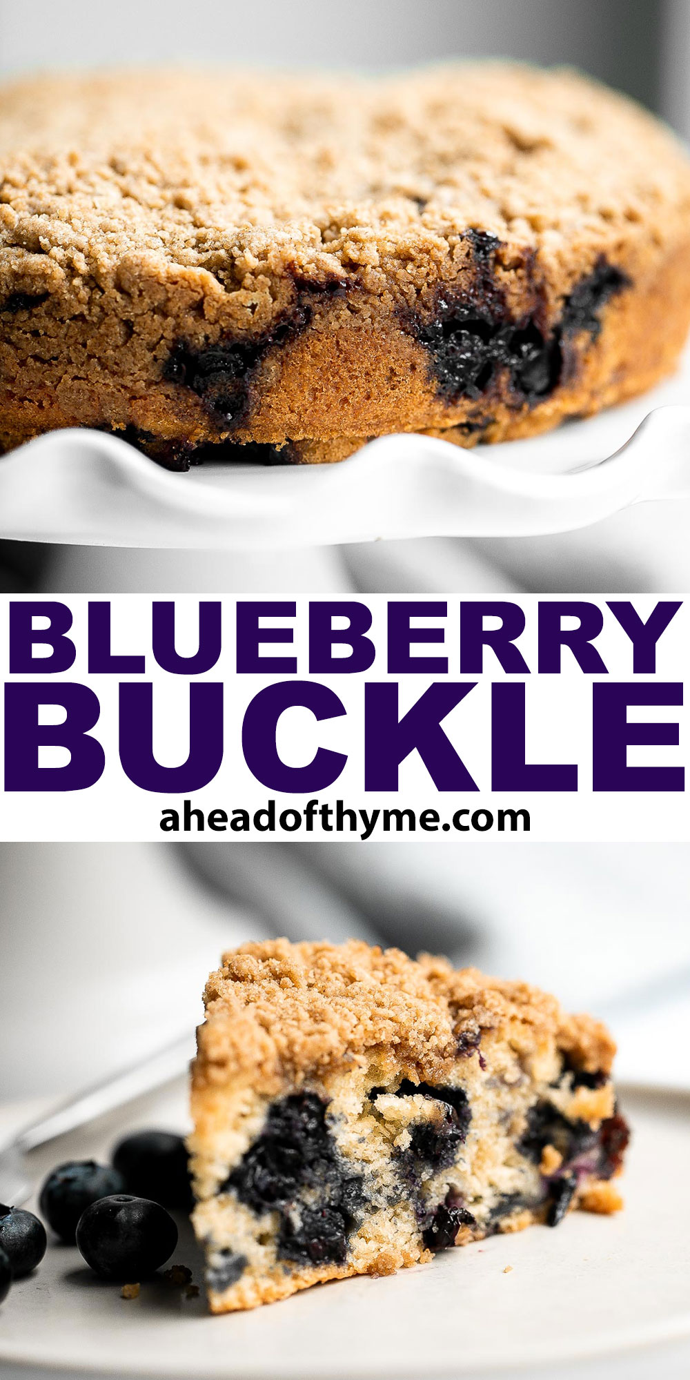 Blueberry Buckle Cake
