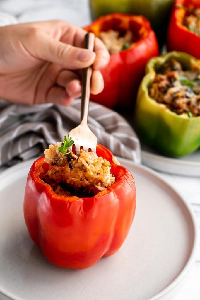 Classic Beef-Stuffed Peppers