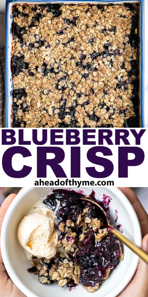 Blueberry Crisp - Ahead of Thyme