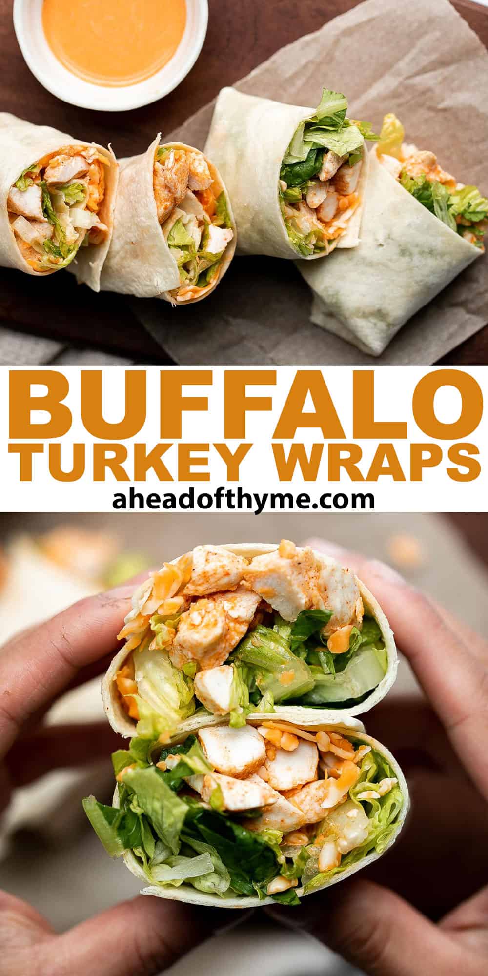 Buffalo Turkey Wraps