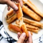 Grilled cheese roll ups are a fun twist on a classic grilled cheese that gives you a hot handheld lunch to enjoy. They're kid-friendly and easy to make. | aheadofthyme.com