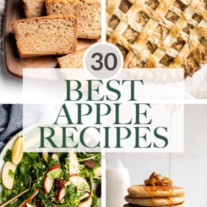 Over 30 best and most popular apple recipes including breakfast and snack recipes, dinner recipes, and all the warm and cozy apple desserts. | aheadofthyme.com