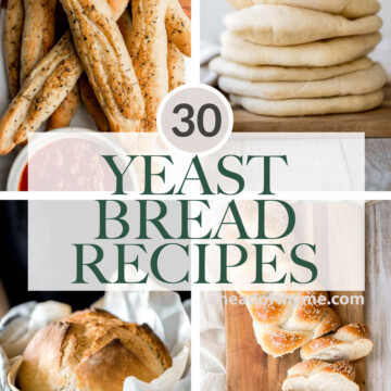 Over 30 of the best and most popular bread recipes with yeast — easy to make with minimal prep time and a few simple ingredients. Perfect for beginners too. | aheadofthyme.com