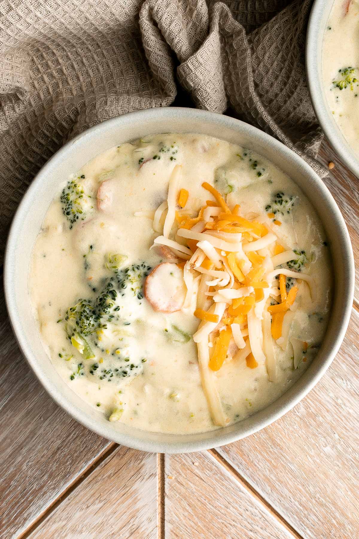 Broccoli Cheese Soup - Ahead of Thyme