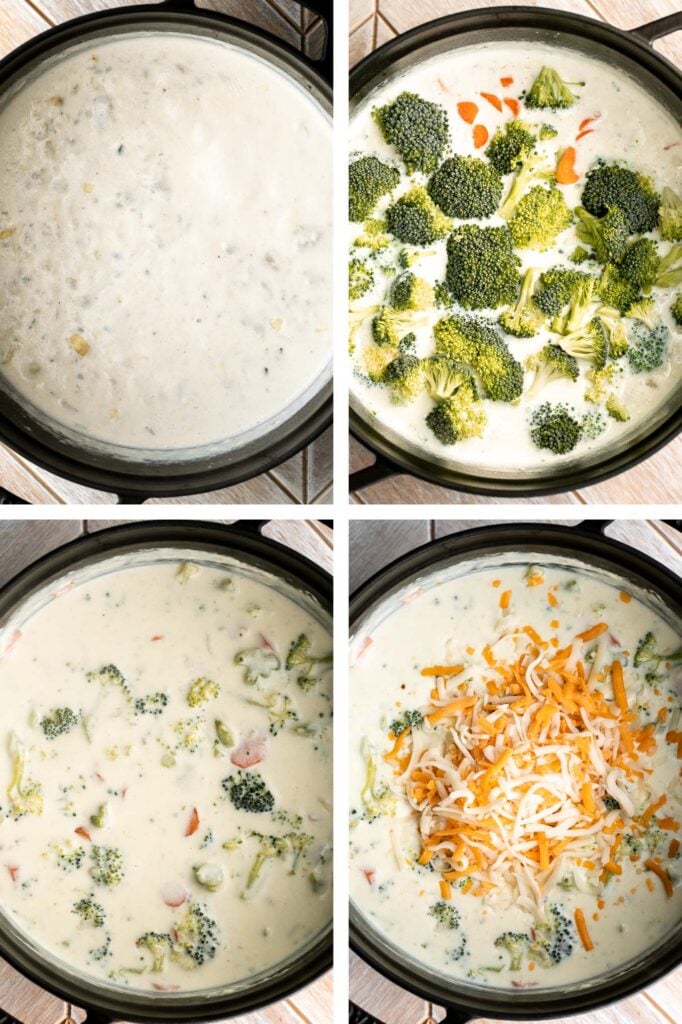 Broccoli cheese soup is creamy, cozy, and delicious simmered in a buttery cheesy broth for the perfect blend of textures and flavors — comfort food goals. | aheadofthyme.com