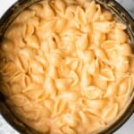 Butternut squash mac and cheese is a flavorful and delicious fall twist on a classic, with a rich and creamy sauce that is secretly loaded with veggies. | aheadofthyme.com