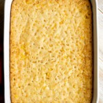 Creamy corn casserole is a comforting side dish that is creamy, savory, slightly sweet, and filling — a classic and traditional Thanksgiving holiday side. | aheadofthyme.com