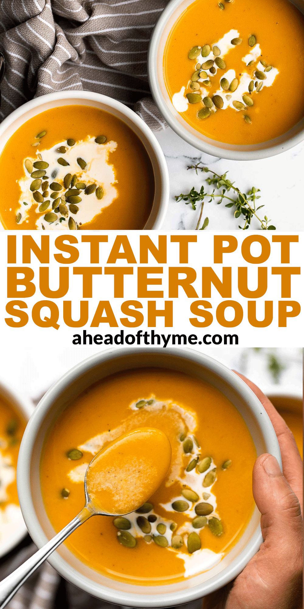 Instant Pot Butternut Squash Soup