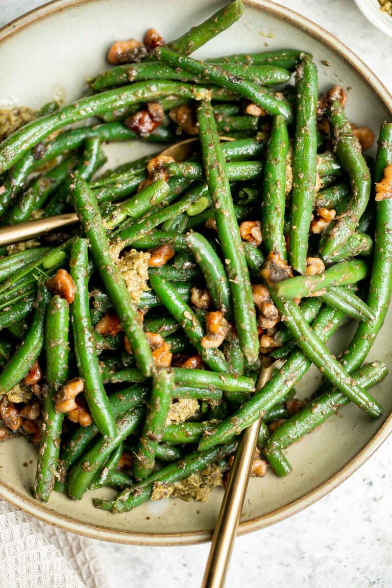 Pesto Green Beans Ahead of Thyme
