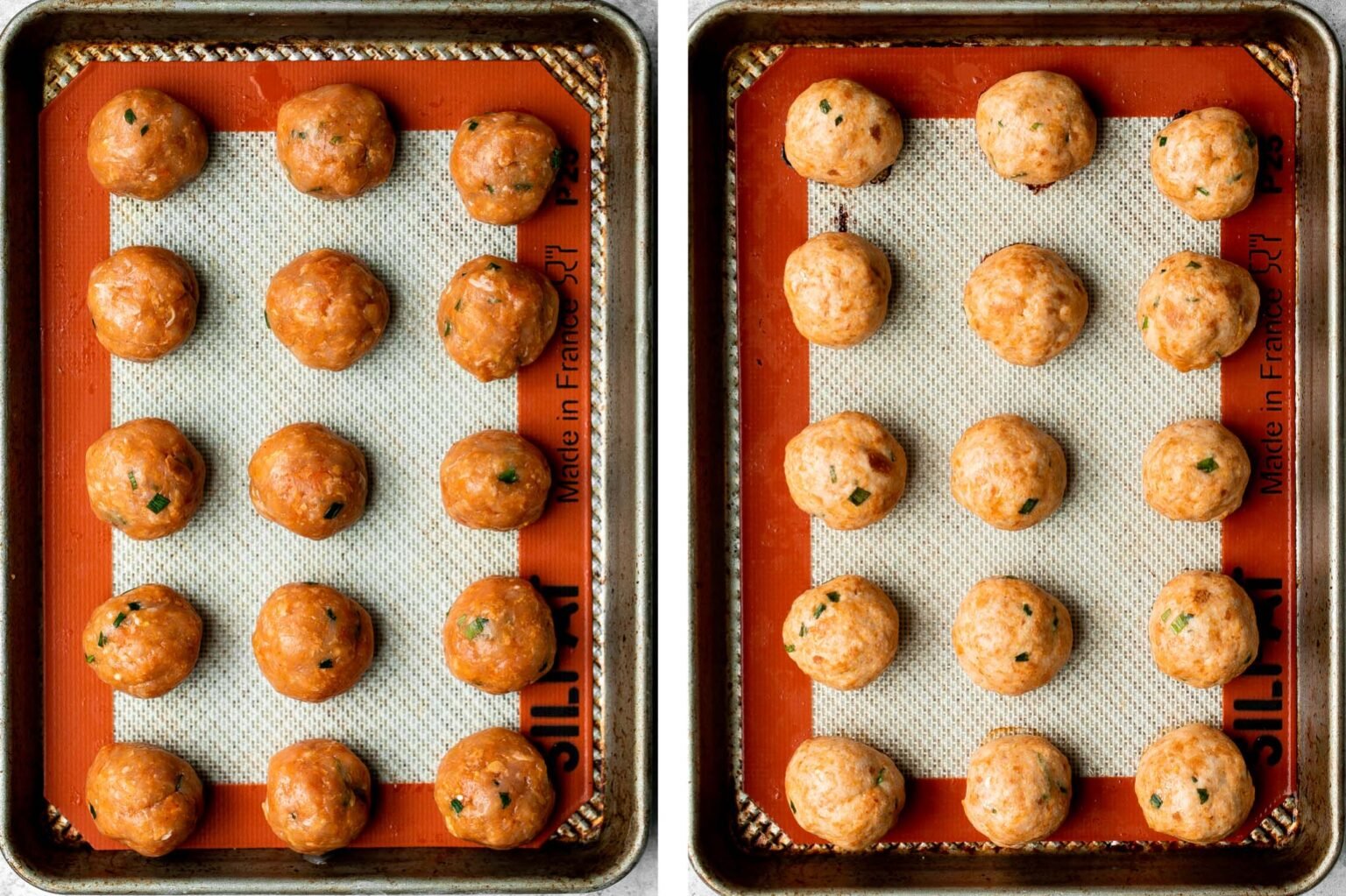 Sweet Chili Turkey Meatballs Ahead of Thyme