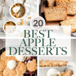 Over 20 popular best apple desserts including apple pies, apple crisps and cobblers, cakes, muffins, cheesecake, and more treats loaded with cinnamon sugar. | aheadofthyme.com