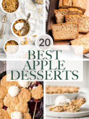 Discover 20 best easy apple dessert recipes, from pies and crisps to cakes, muffins, and donuts. Cozy, simple, and perfect for any occasion. | aheadofthyme.com