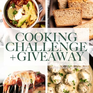 Enter the Ahead of Thyme Cooking Challenge every month for a chance to win a gift card. Simply cook one of our recipes, take a picture, and post it. | aheadofthyme.com