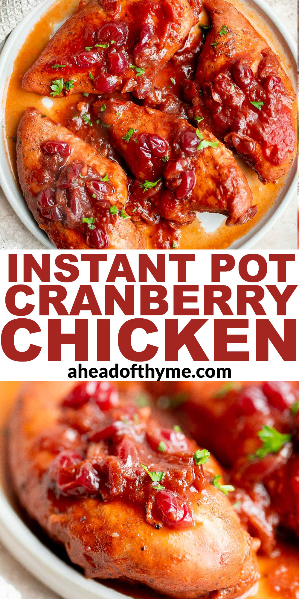 Instant Pot Cranberry Chicken