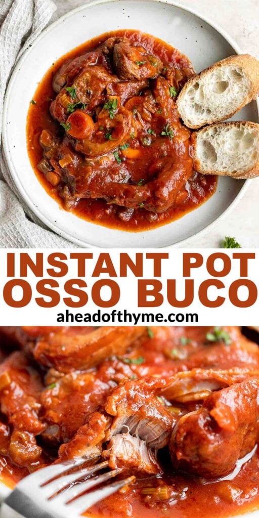 Instant Pot Osso Buco Ahead of Thyme