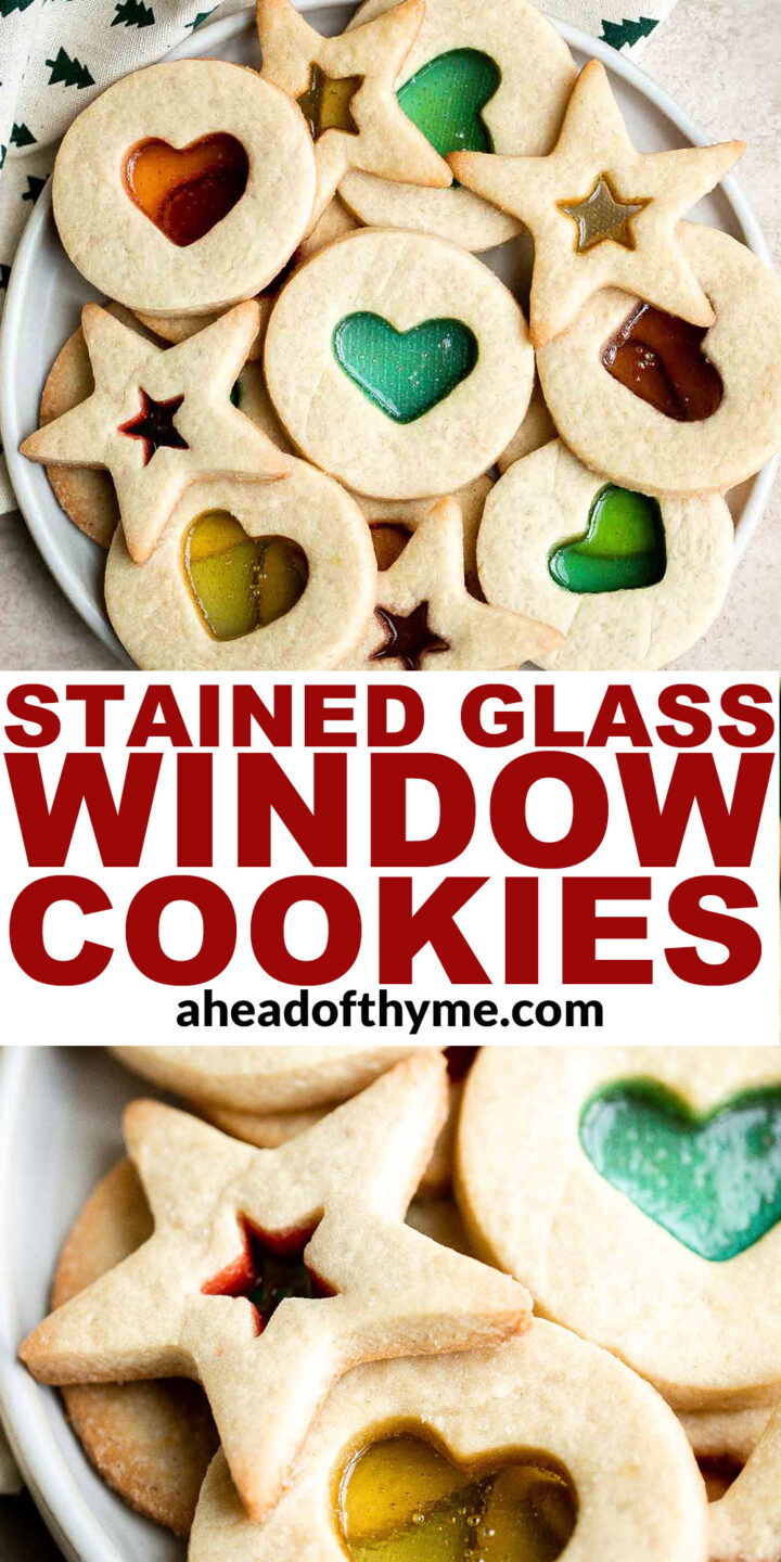 Stained Glass Window Cookies Ahead of Thyme