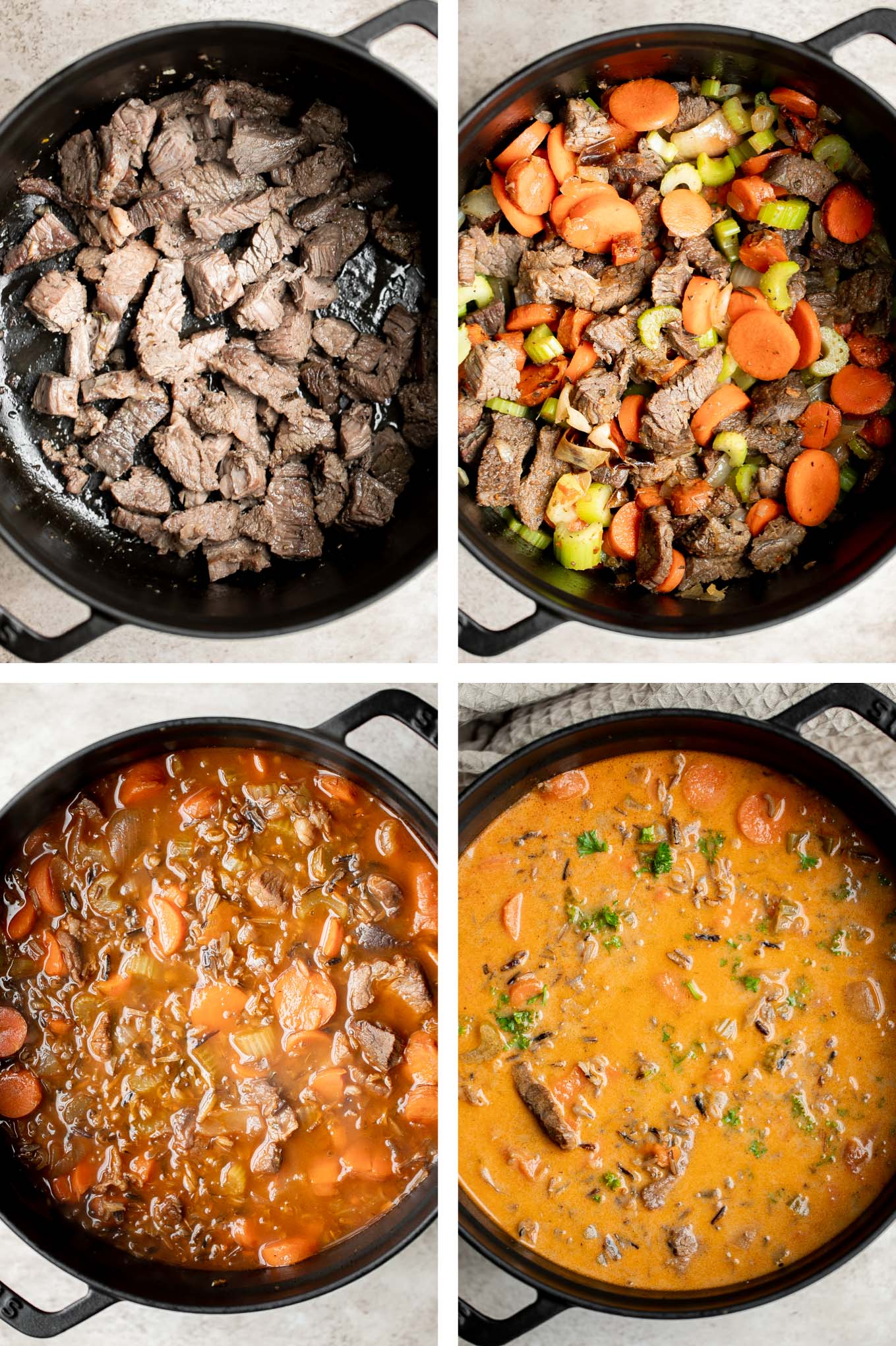 Beef Wild Rice Soup Ahead of Thyme