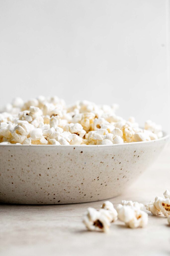 Homemade popcorn from scratch is quick and easy to make, a delicious and healthy snack, and is completely customizable with your favorite seasonings. | aheadofthyme.com