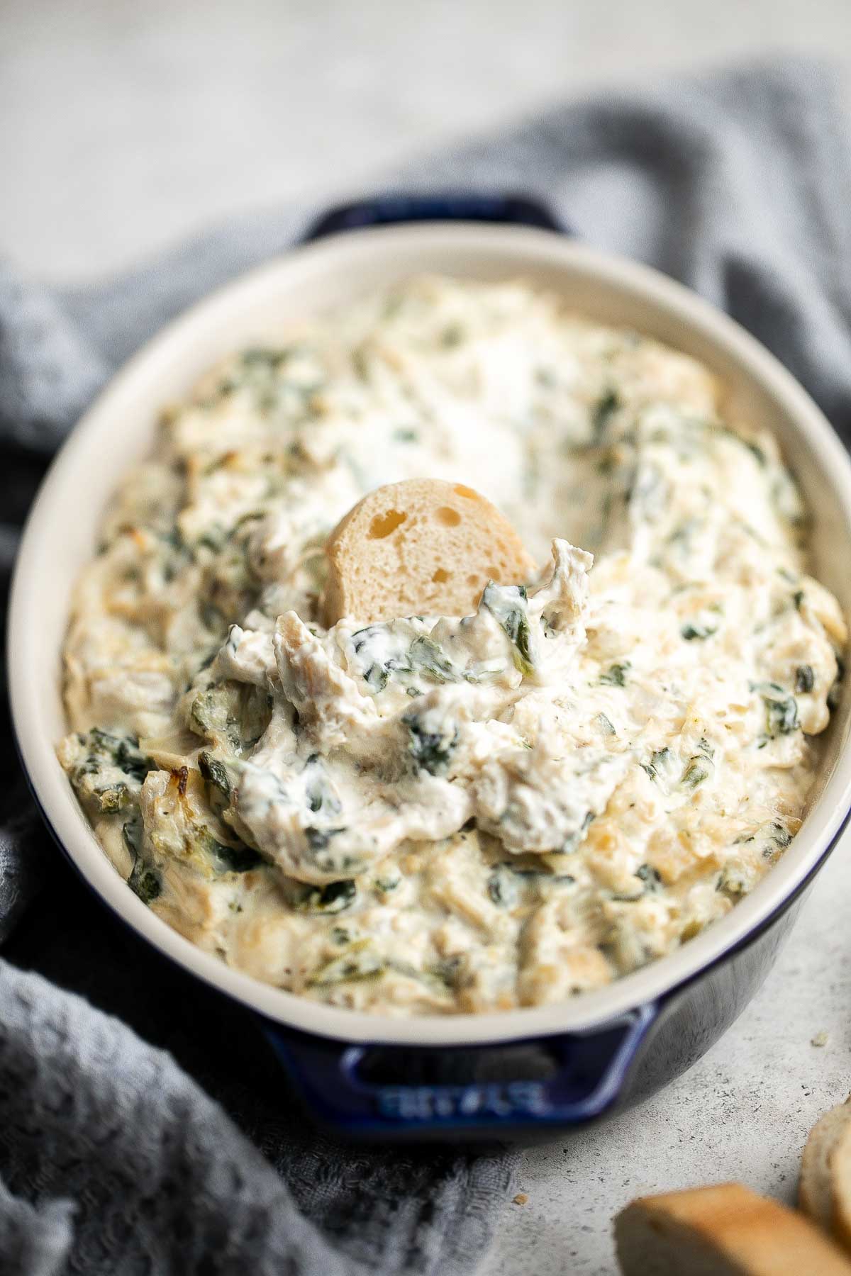 Spinach Artichoke Dip - Ahead of Thyme