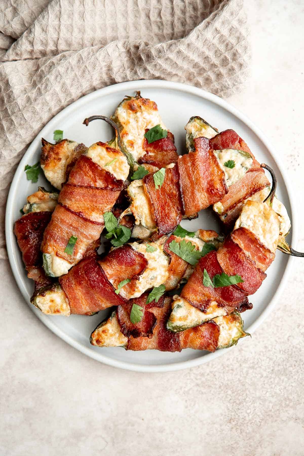 Bacon Wrapped Jalapeño Poppers (Air Fryer) Ahead of Thyme