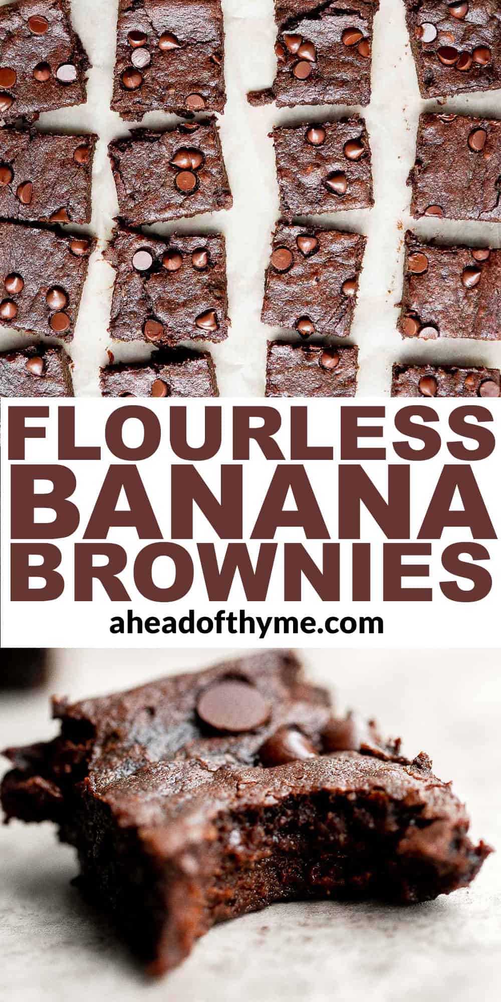 Flourless Banana Brownies