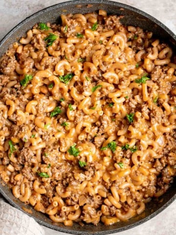 Homemade hamburger helper is a family favorite but you can make a cheaper, healthier, and way tastier version at home, ready in just 30 minutes. | aheadofthyme.com