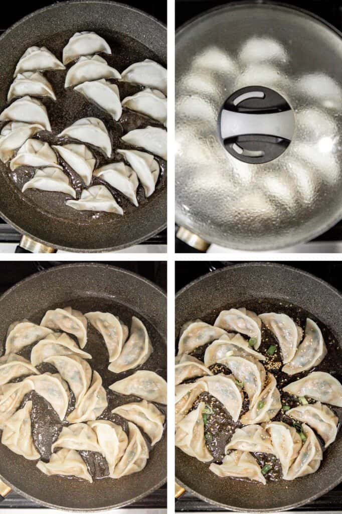 Homemade pork dumplings are quick and easy to make, with perfect crispy bottoms and a tender, juicy pork filling inside.​ Easy to meal prep and freeze well. | aheadofthyme.com