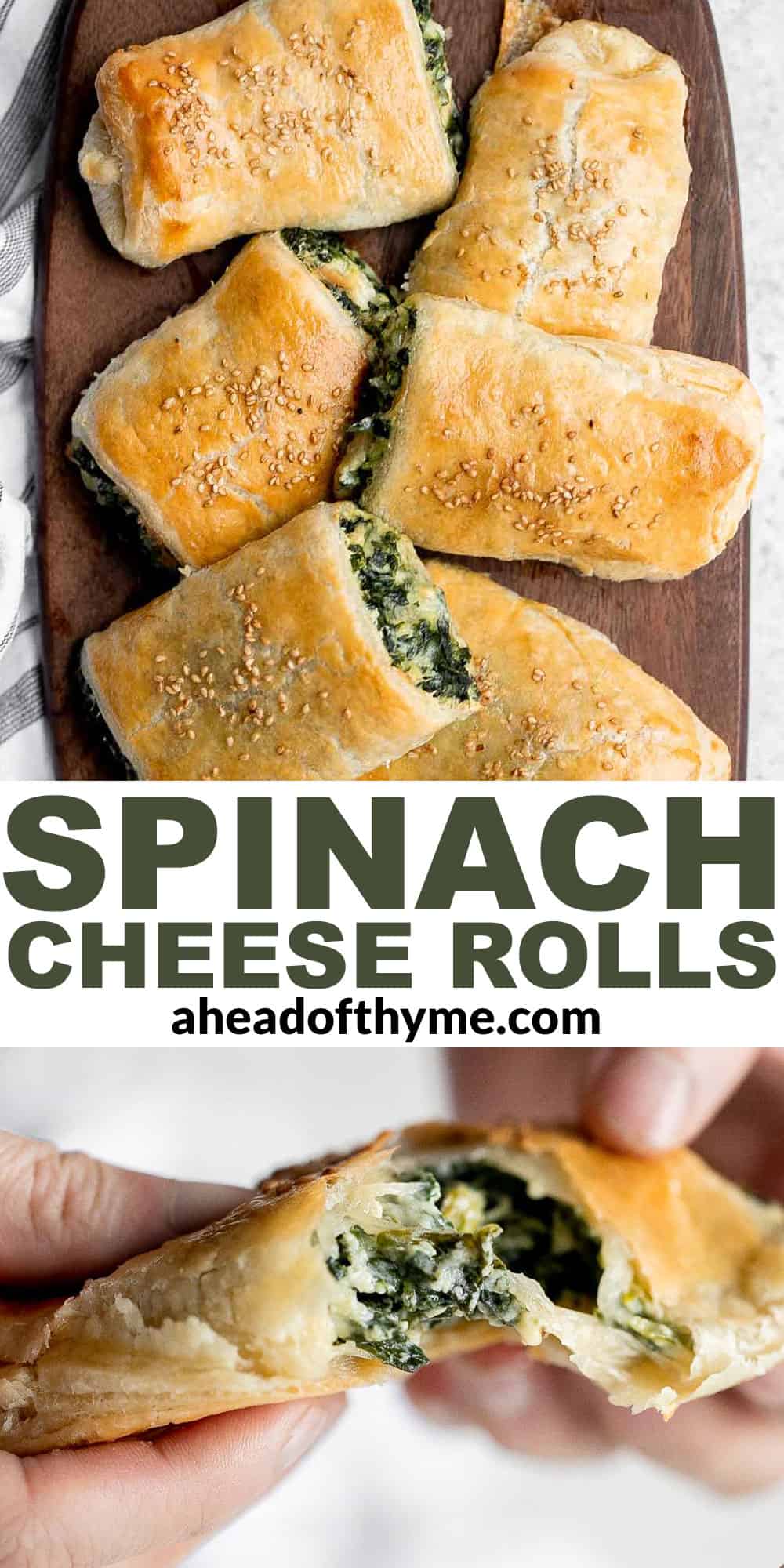 Spinach Cheese Rolls
