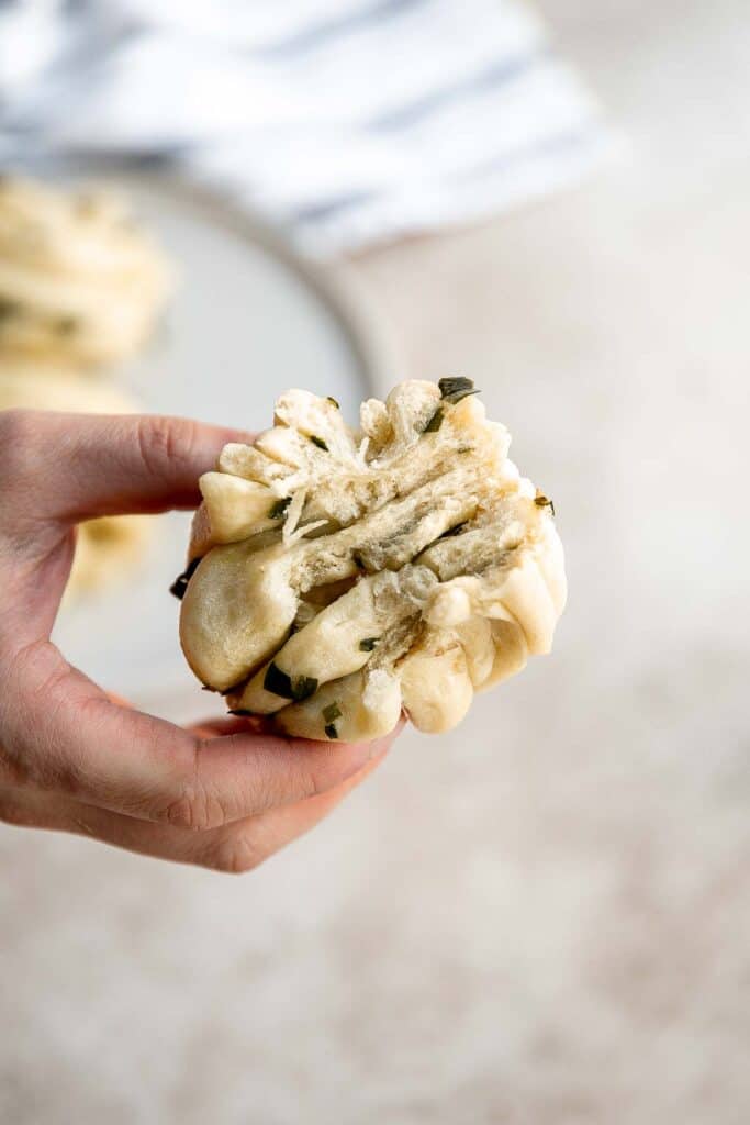Steamed scallion buns (hua juan 花卷) are delicious flower rolls made of a light and fluffy dough layered with green onions that is twisted and steamed. | aheadofthyme.com