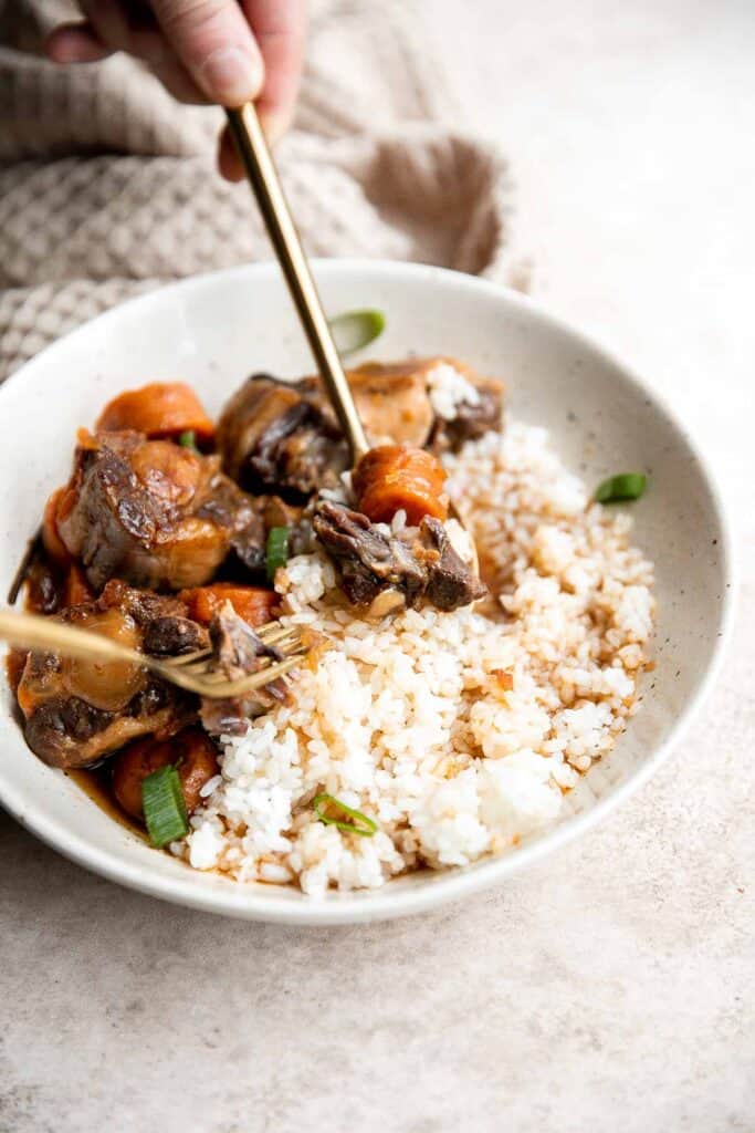 Instant Pot Oxtail Stew is filling, nourishing, flavorful, and satisfying. This Asian stew is easy to make in the pressure cooker and is freezer-friendly. | aheadofthyme.com