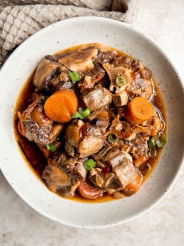 Instant Pot Oxtail Stew is filling, nourishing, flavorful, and satisfying. This Asian stew is easy to make in the pressure cooker and is freezer-friendly. | aheadofthyme.com