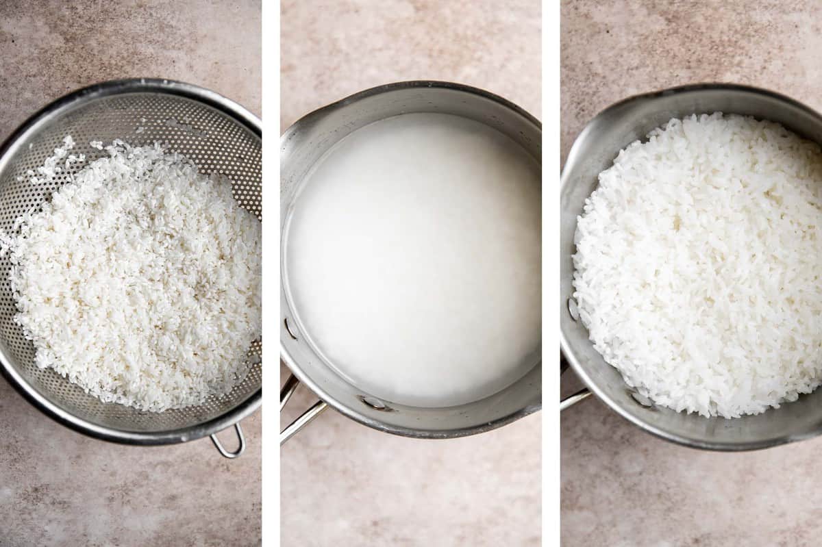 Steamed Rice Ahead of Thyme