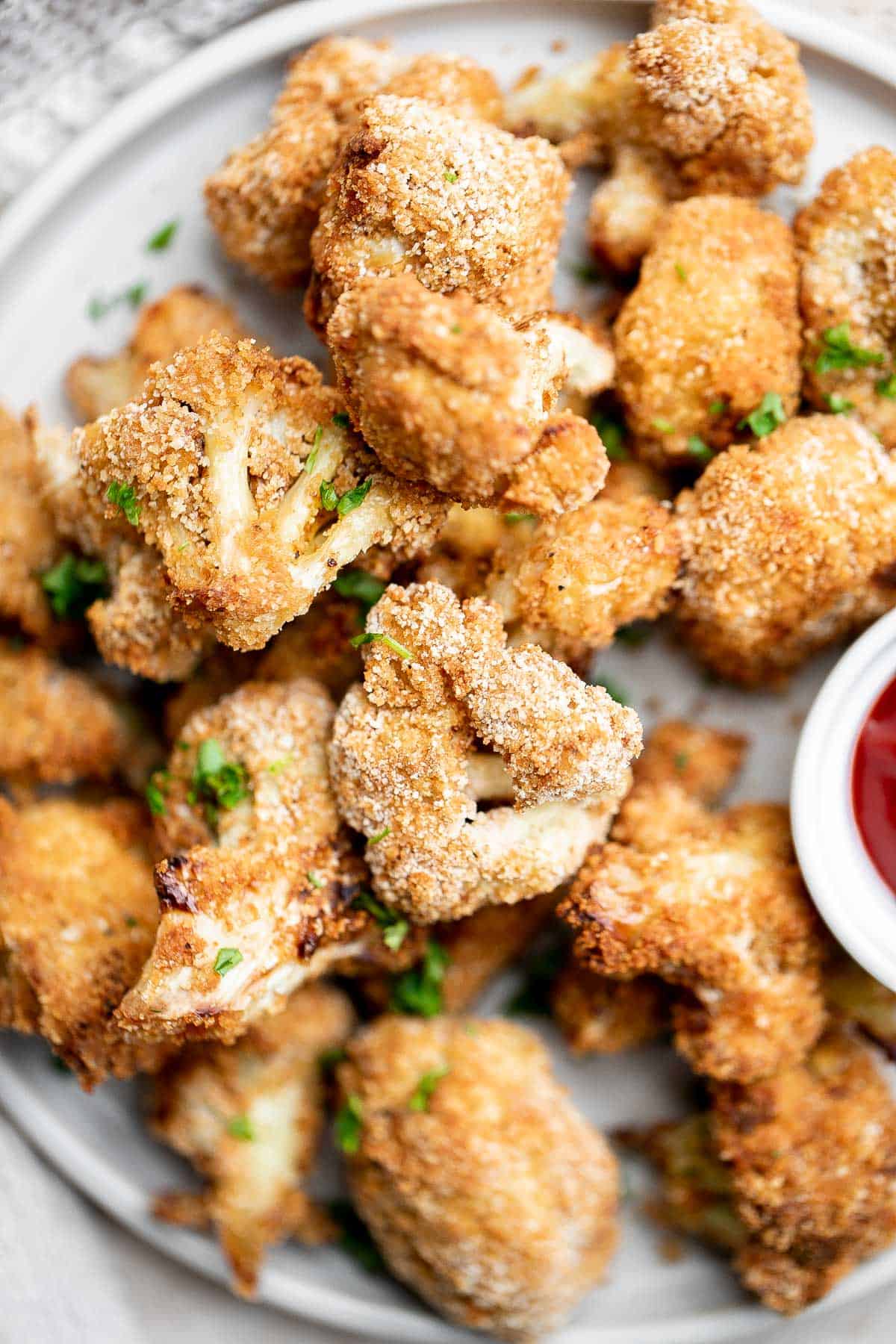 Air Fryer Cauliflower Bites Ahead of Thyme