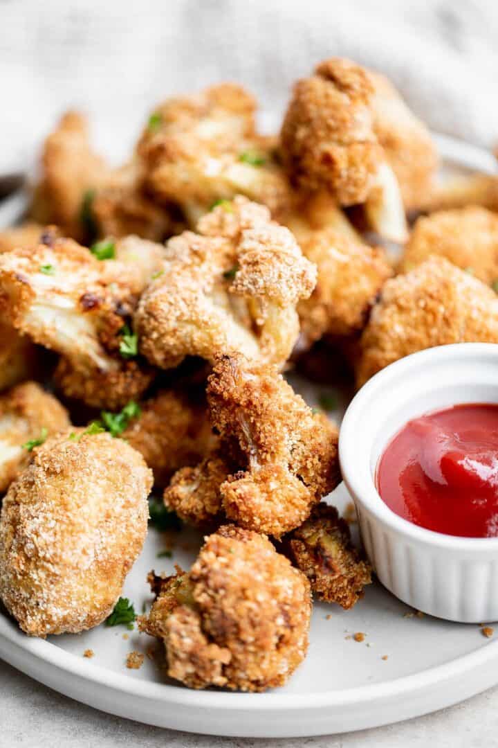 Air Fryer Cauliflower Bites Ahead of Thyme