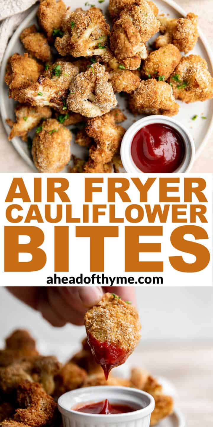 Air Fryer Cauliflower Bites Ahead of Thyme