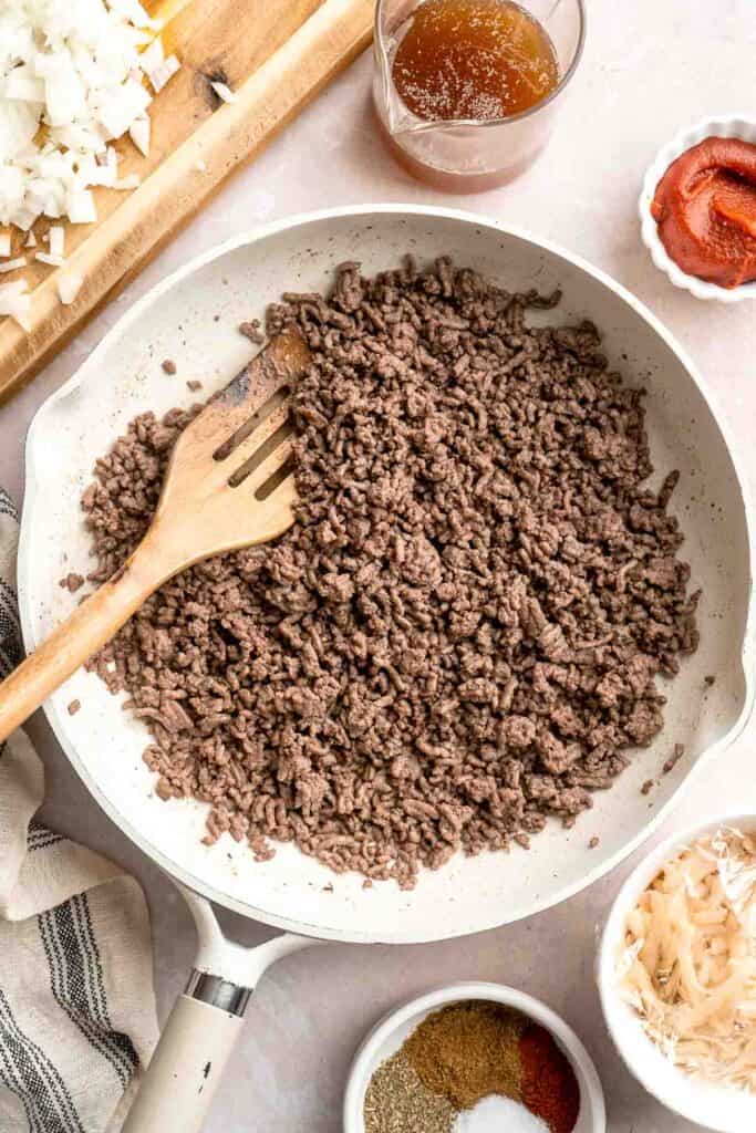 Homemade Beef Empanadas are a celebration of bold Latin-inspired flavors, featuring a savory, spiced ground beef filling wrapped in buttery, flaky pastry. | aheadofthyme.com