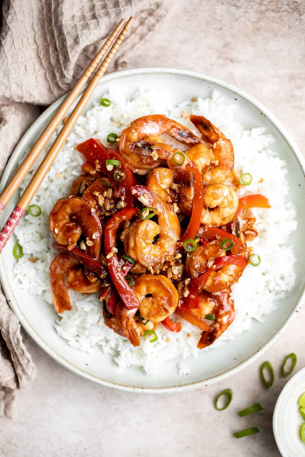 Garlic Shrimp Stir Fry - Ahead of Thyme