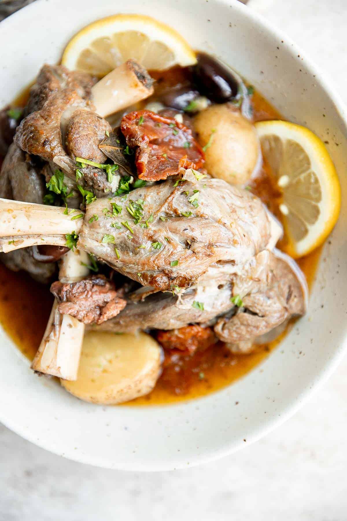 Greek Lamb Shanks - Ahead of Thyme