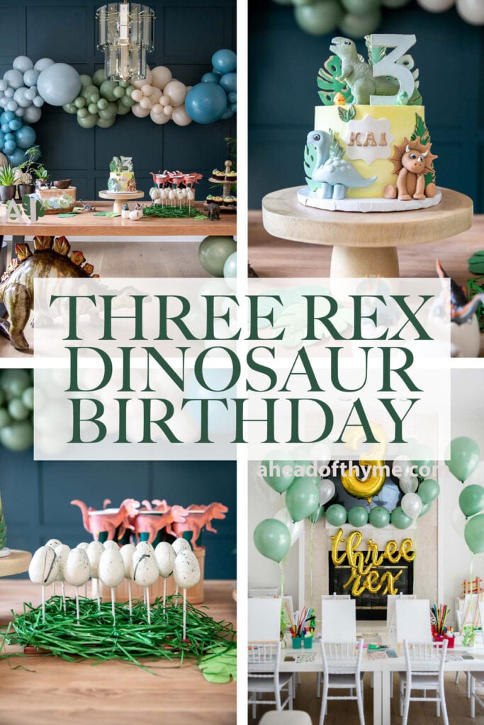 Three Rex Dinosaur Birthday Party - Ahead of Thyme