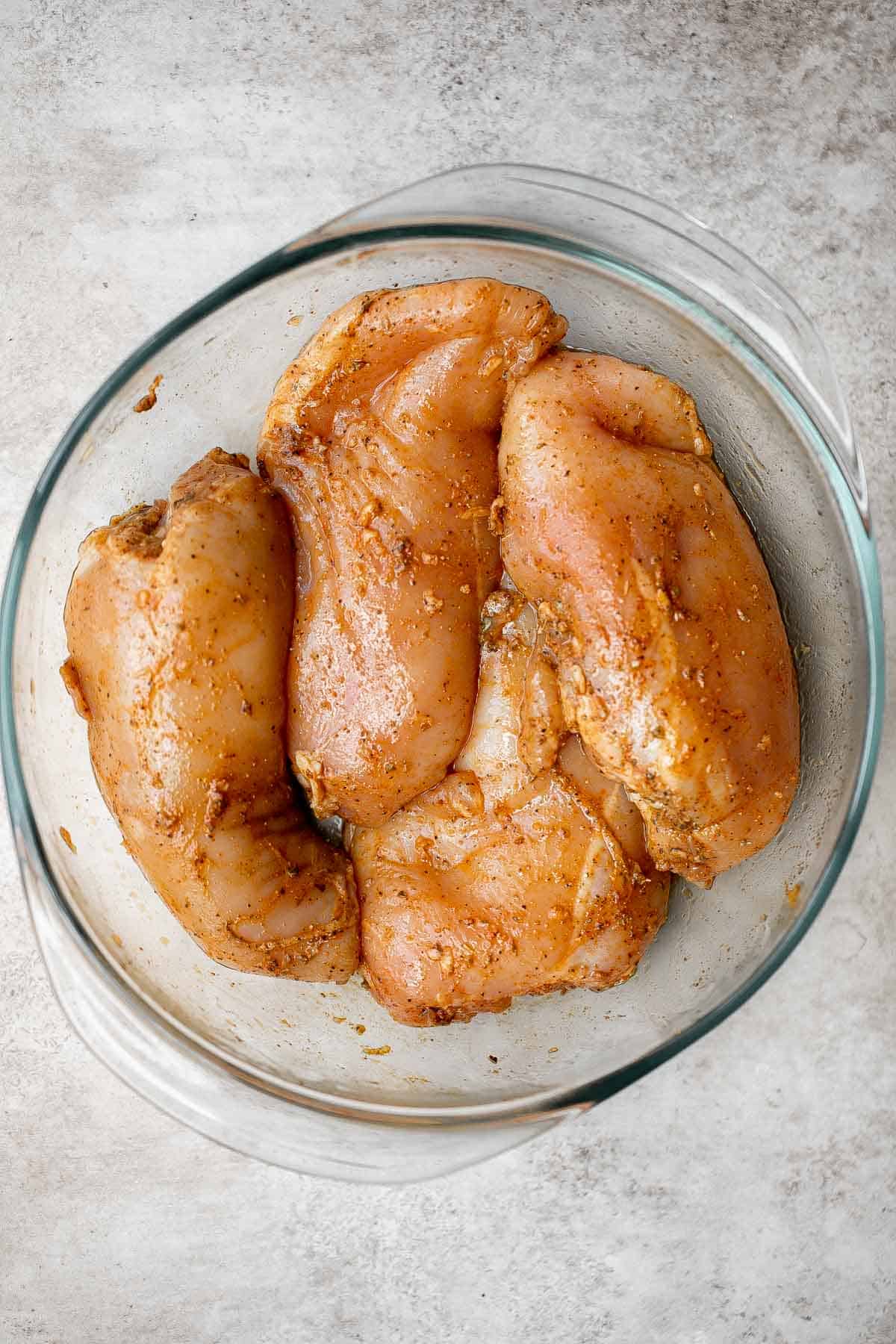 Mexican chicken breast is juicy, tender, and flavorful. It's easy to prep with a quick marinade before cooking on the stove, air fryer, or oven. | aheadofthyme.com