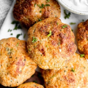 Quick and easy shrimp cakes are juicy, tender, delicious, and flavorful. They're made simple with a food processor and your choice of three cooking methods. | aheadofthyme.com