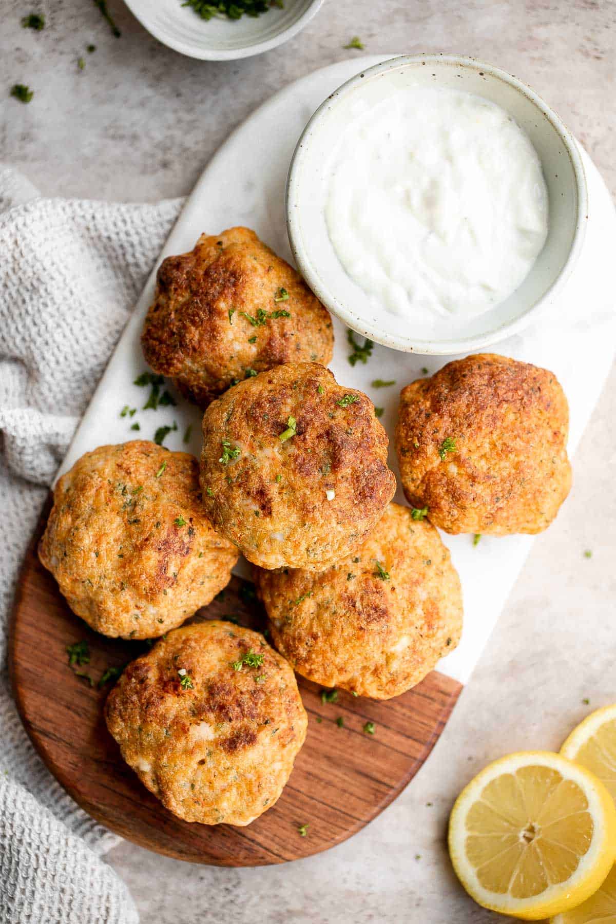 Quick and easy shrimp cakes are juicy, tender, delicious, and flavorful. They're made simple with a food processor and your choice of three cooking methods. | aheadofthyme.com