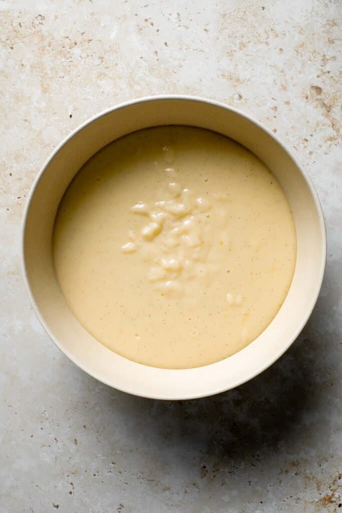A bowl of homemade vanilla pudding. | aheadofthyme.com