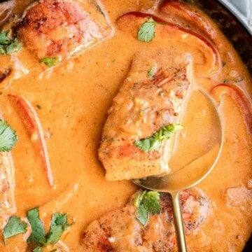 Coconut curry salmon is a delicious, flavorful, and healthy weeknight dinner. It’s 30-minute dinner that is a game changer on busy weeknights. | aheadofthyme.com