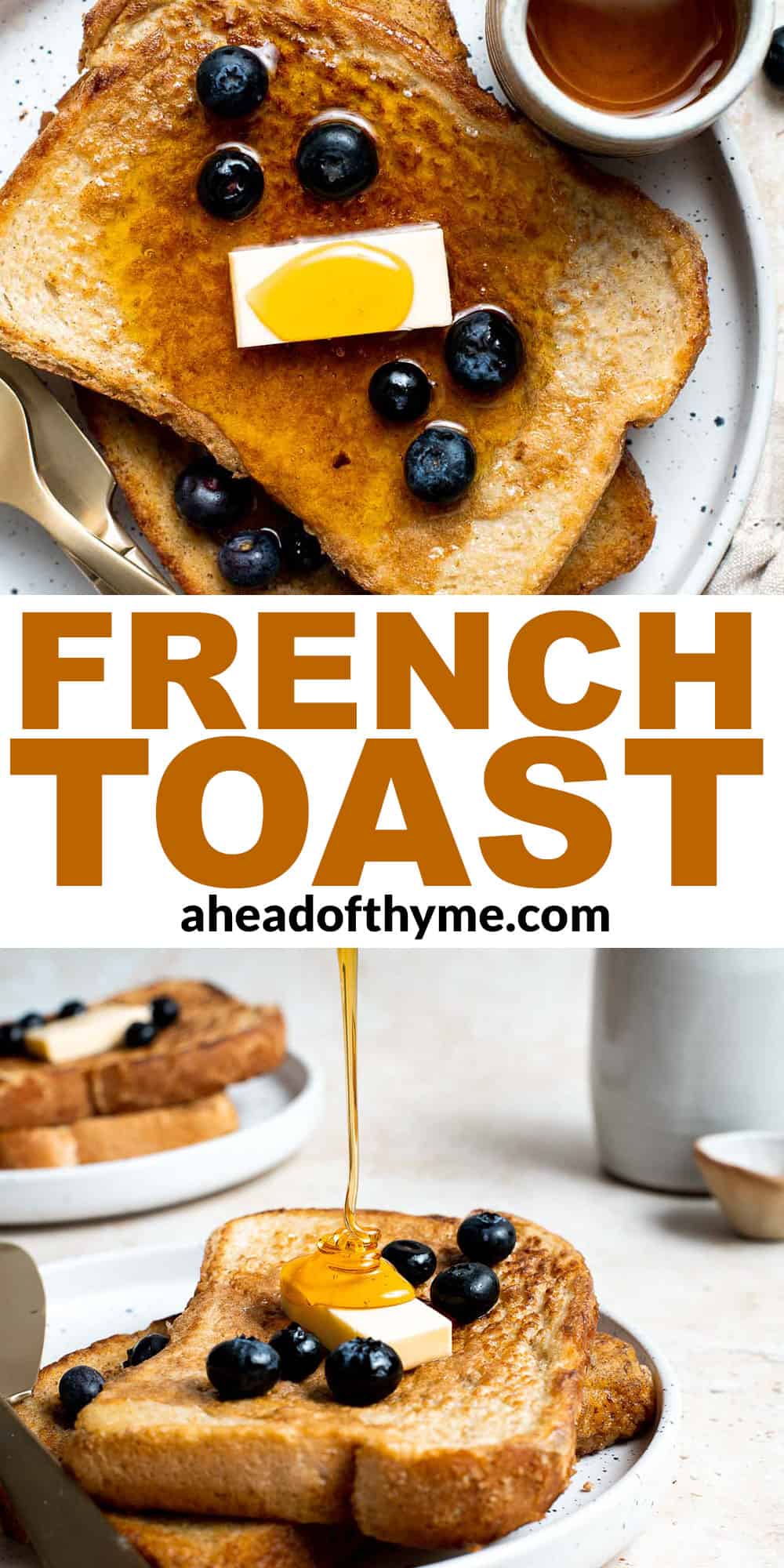 This Classic French Toast is light and fluffy, crisp and browned on the edges, and so delicious. The best part? Breakfast is ready in under 15 minutes. | aheadofthyme.com