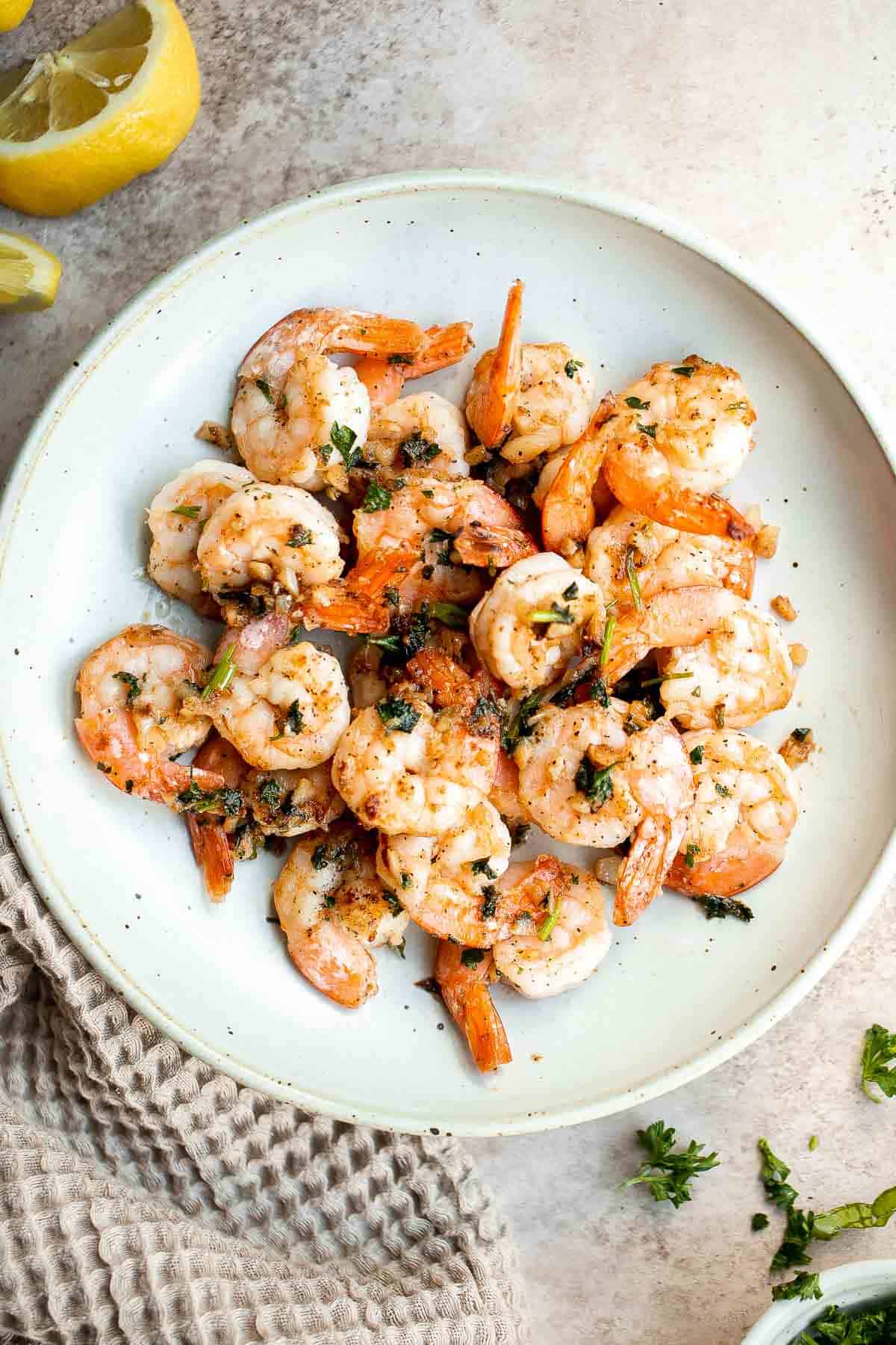 Make perfectly buttery grilled shrimp with this cast iron shrimp pan