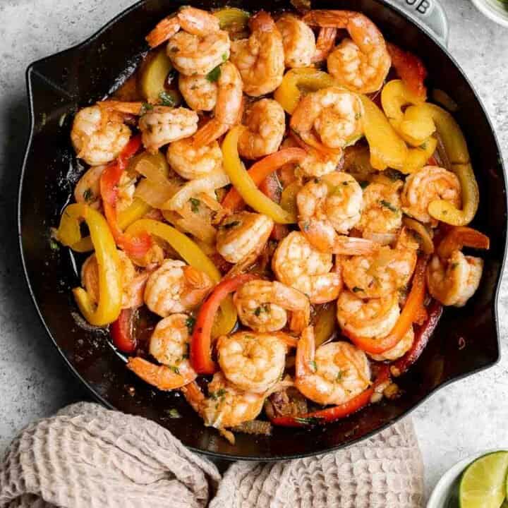 Shrimp Fajitas Ahead of Thyme